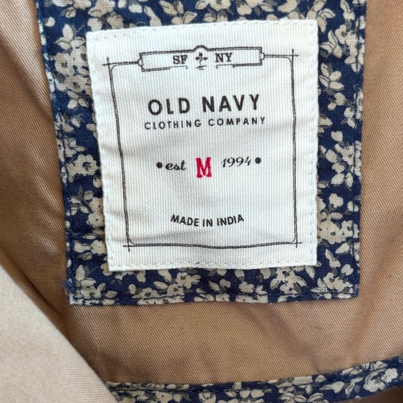 Old Navy Vintage Trench-Style Peacoat Jacket (2007) - Picture 5 of 7